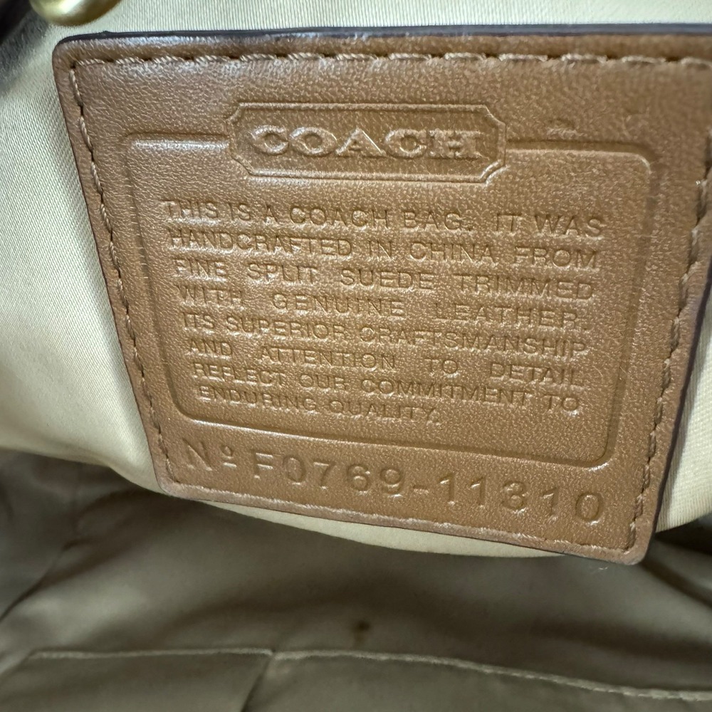 Vtg Y2K Coach 11310 Ergo Patchwork Suede Turn Lock Hobo Hand Bag Shoulder Tote - Picture 3 of 8